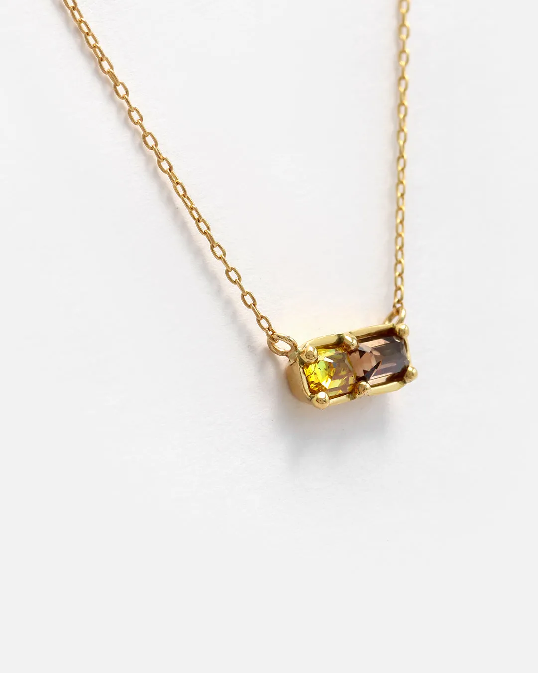 Dew 26 / Yellow   Brown Sugar Diamond Pendant