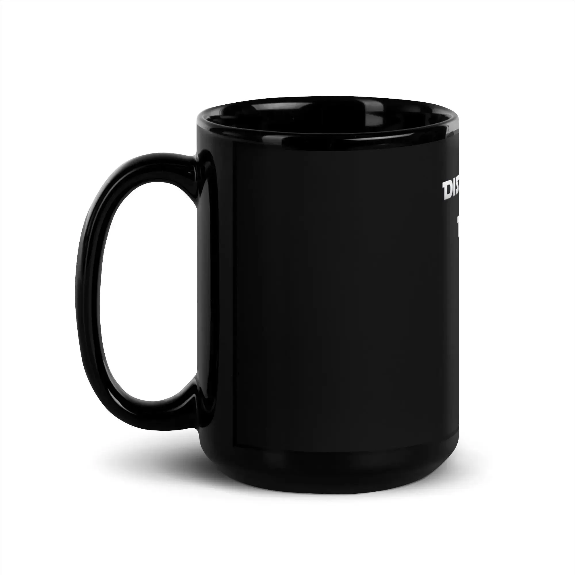 Disturbance In The Force Black Glossy Mug