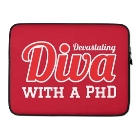 Diva with a PhD Laptop Sleeve