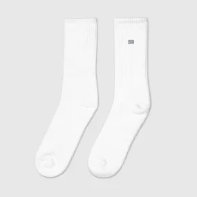 Embroidered socks - White