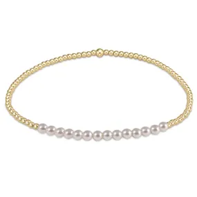 ENewton 2mm Pearl Gold Bliss Bracelet