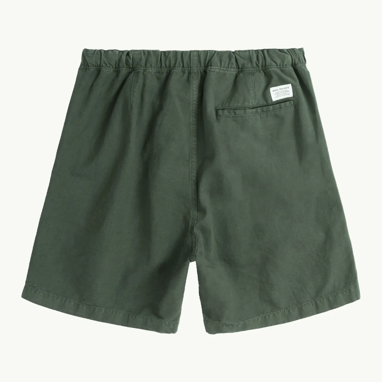 Ezra Relaxed Cotton Linen Short - Spruce Green