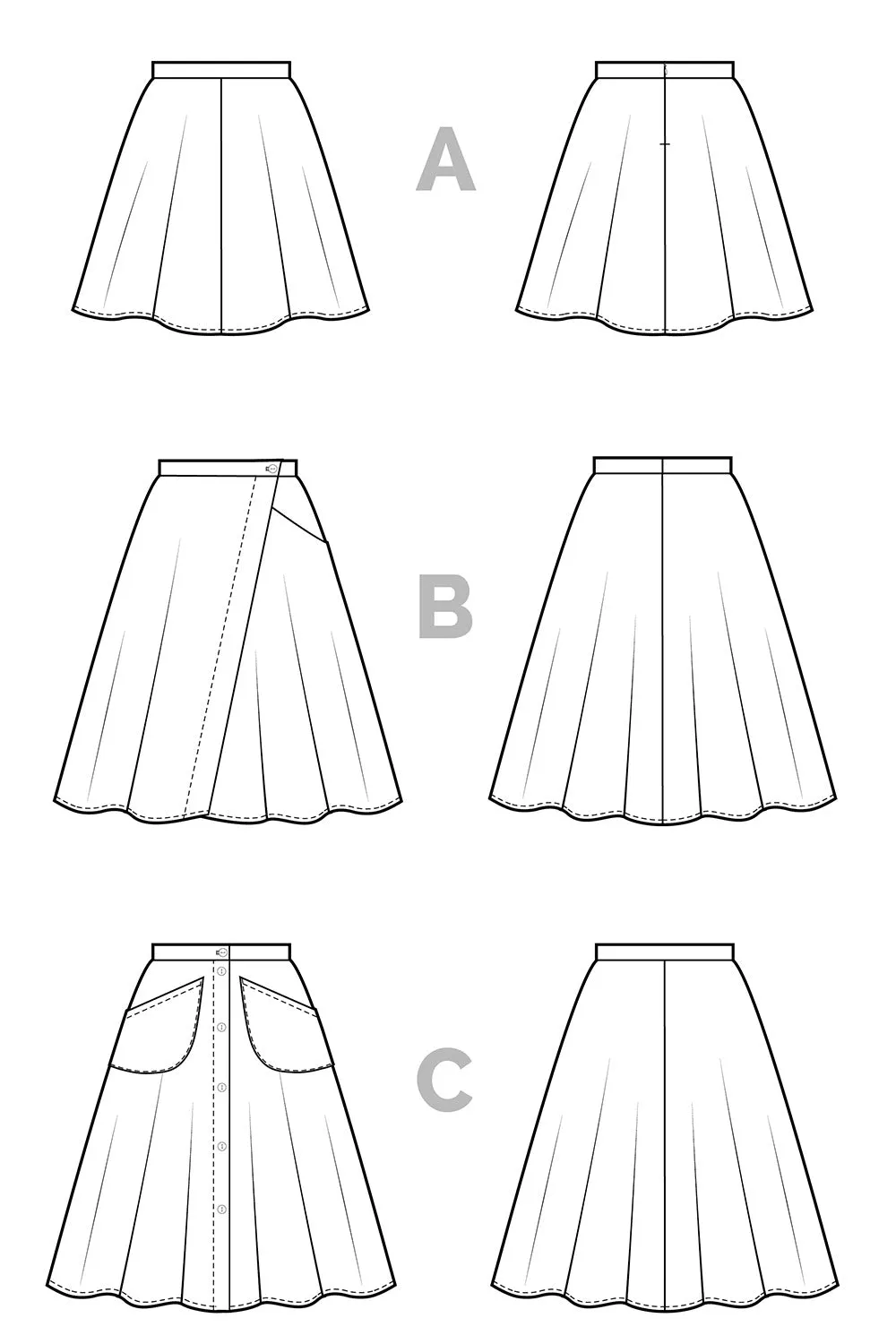 Fiore Skirt Sewing Pattern by Closet Core Patterns