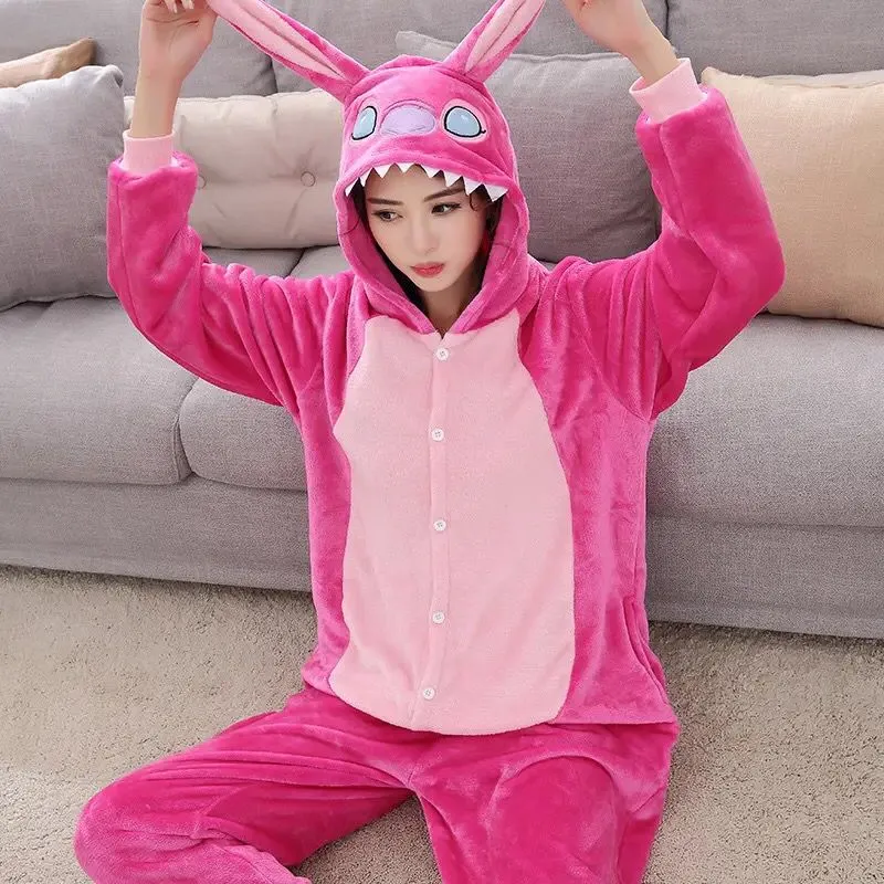 Flannel Unicornio Onesie Adults Animal Pijama Stitch Pajamas Women Cosplay Cartoon Pyjama Totoro Panda Onesies Sleepwear S2696035