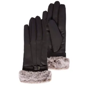 Gants Femme Ultra chaud boucle Noir