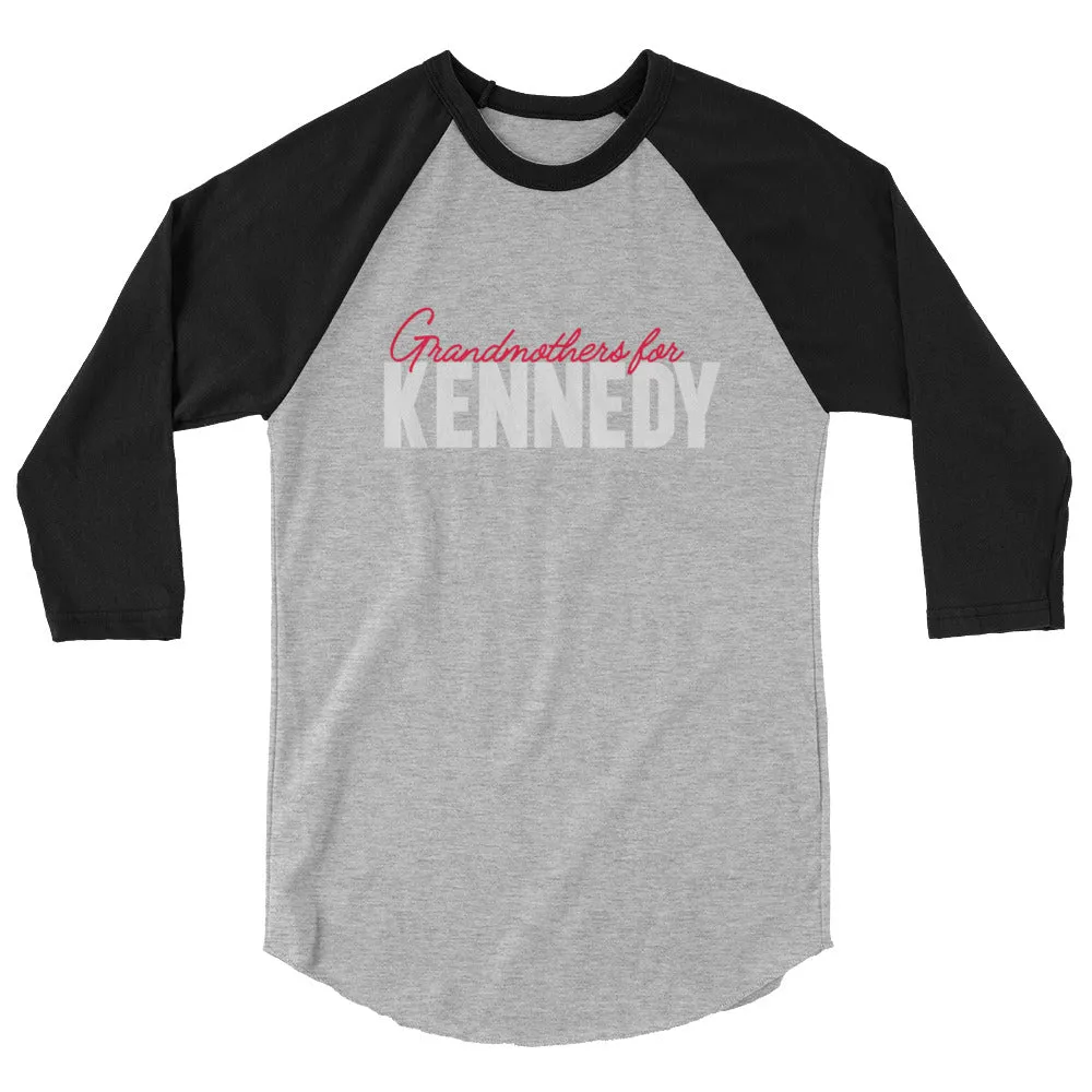 Grandmothers for Kennedy 3/4 Sleeve Raglan Shirt