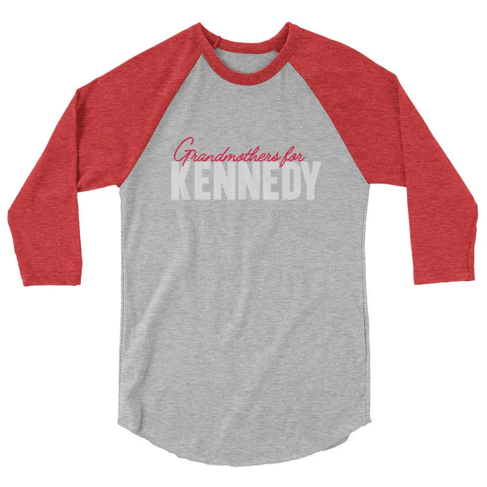 Grandmothers for Kennedy 3/4 Sleeve Raglan Shirt