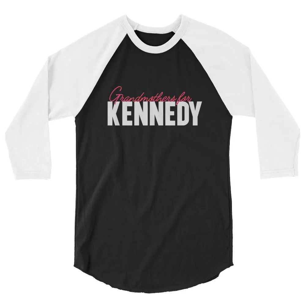 Grandmothers for Kennedy 3/4 Sleeve Raglan Shirt