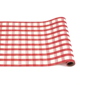 Hester & Cook Red Painted Check Runner