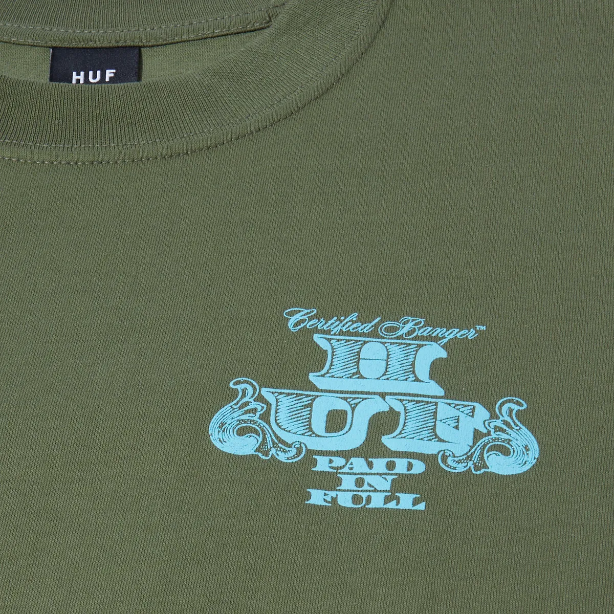 HUF PAID IN FULL S/S TEE-OLIVE