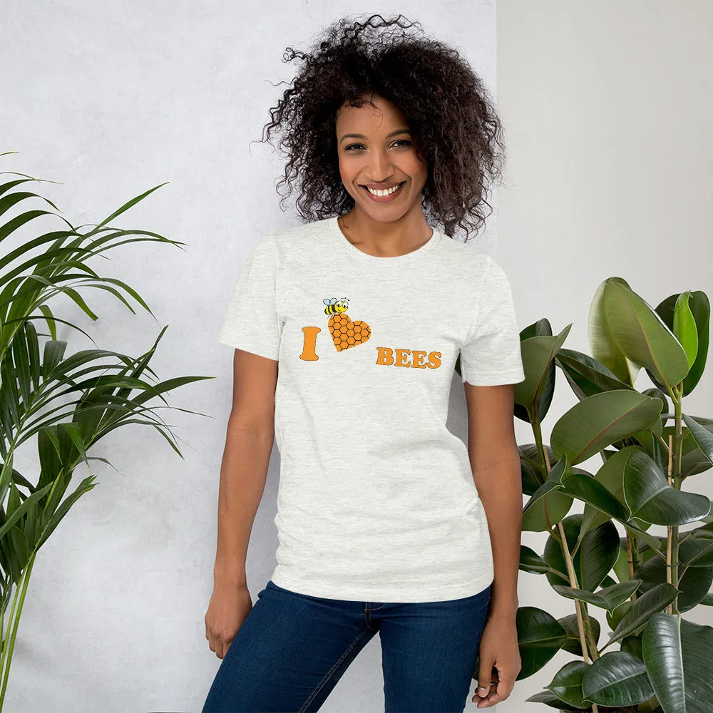 I Love Bees Unisex t-shirt