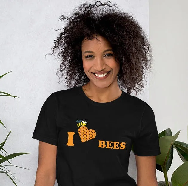 I Love Bees Unisex t-shirt