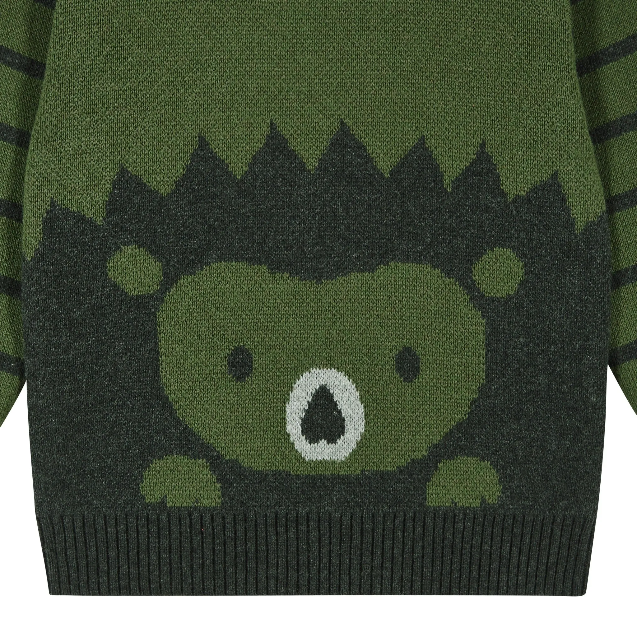 Infant Olive Porcupine Sweater Set  | Green