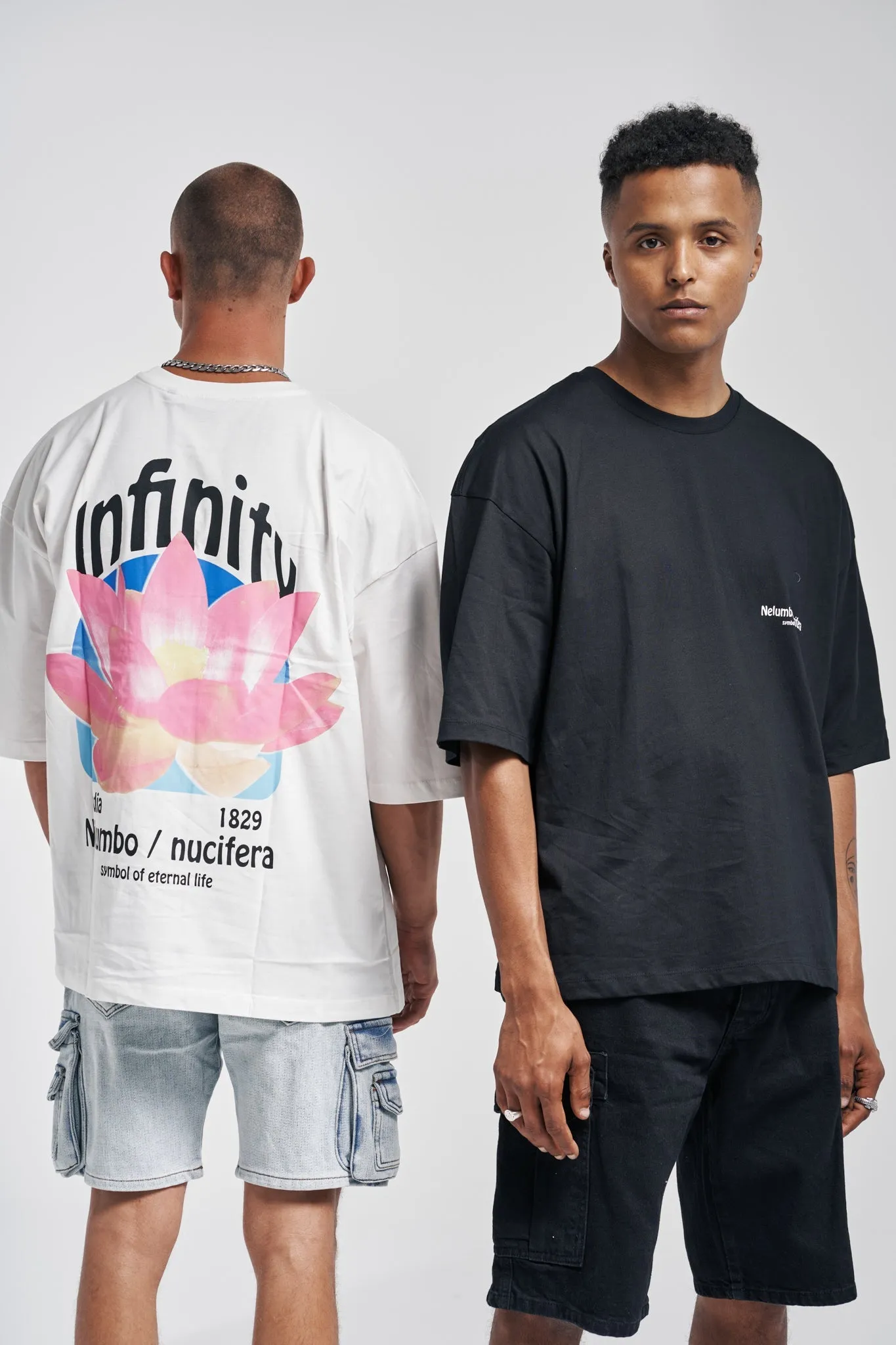 Infinity Nucifera Oversized Tee White