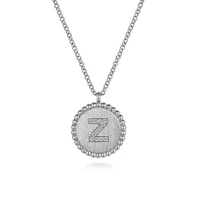 Initial Z Medallion Necklace