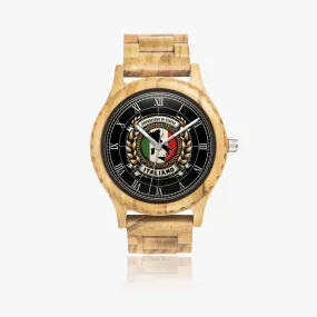 Italian Olive Lumber Wooden Watch - Orgoglioso di Essere Italiano