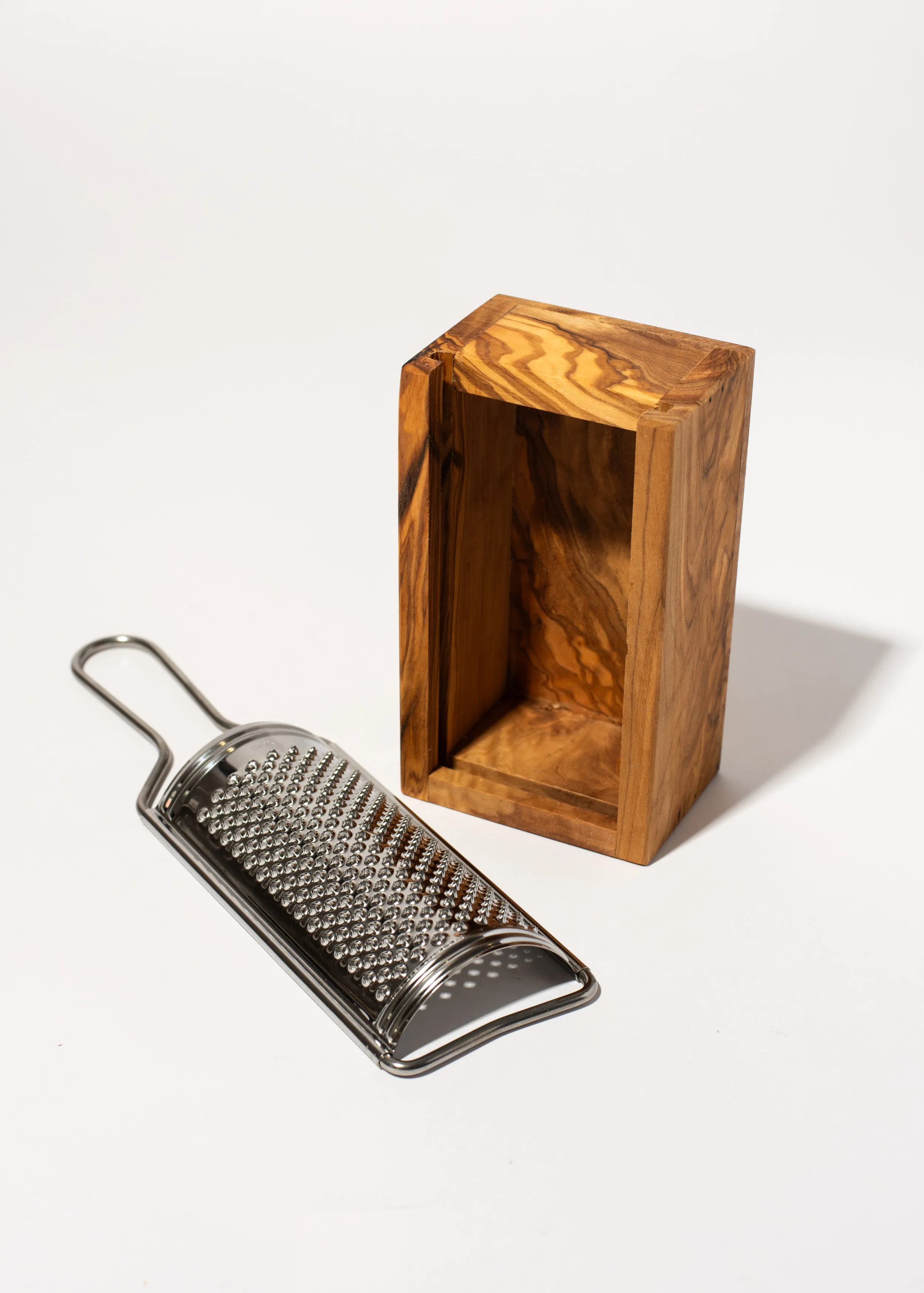 Italian Olivewood Box Cheese Grater