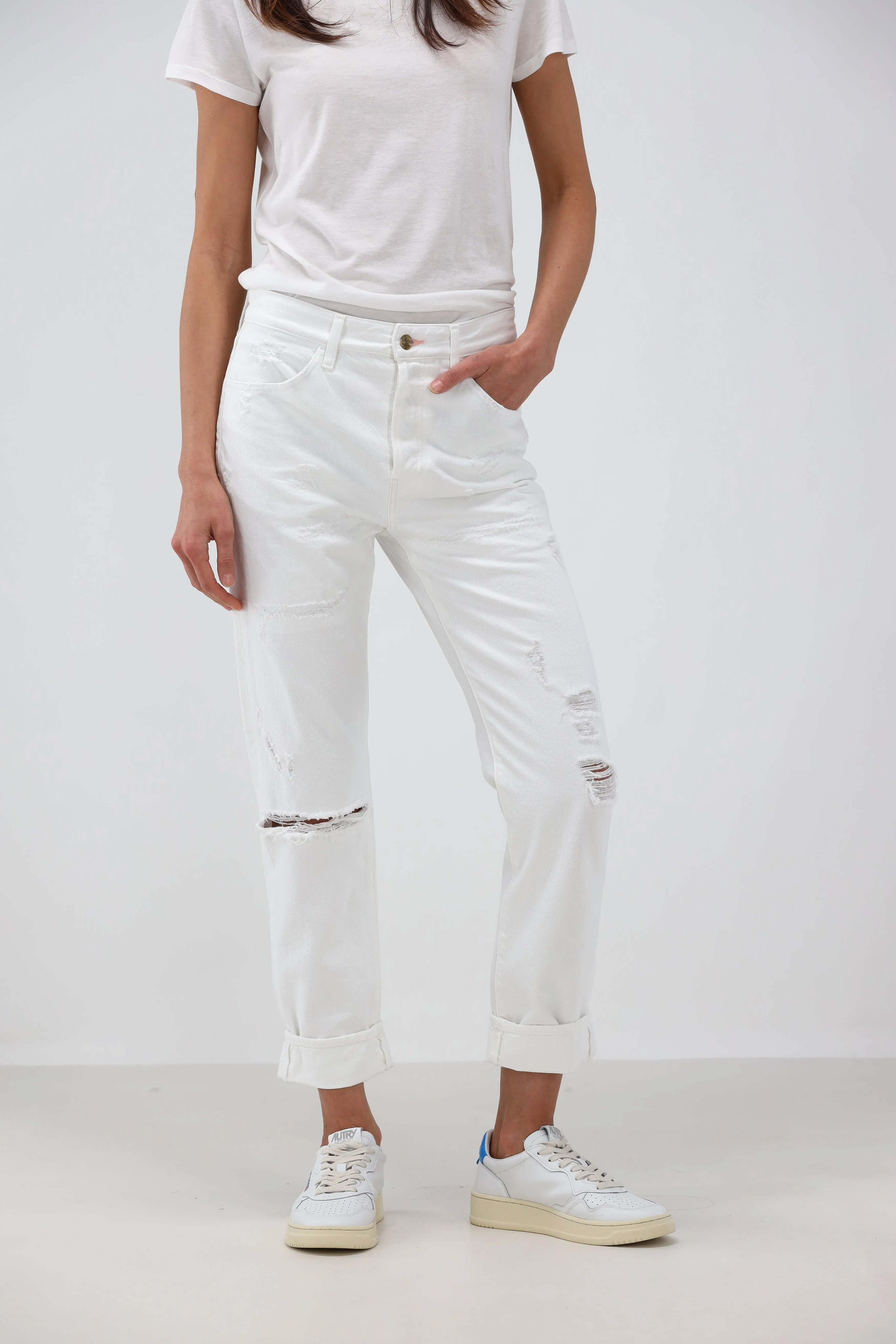 Jeans Panta Loose in Ranch Weiß