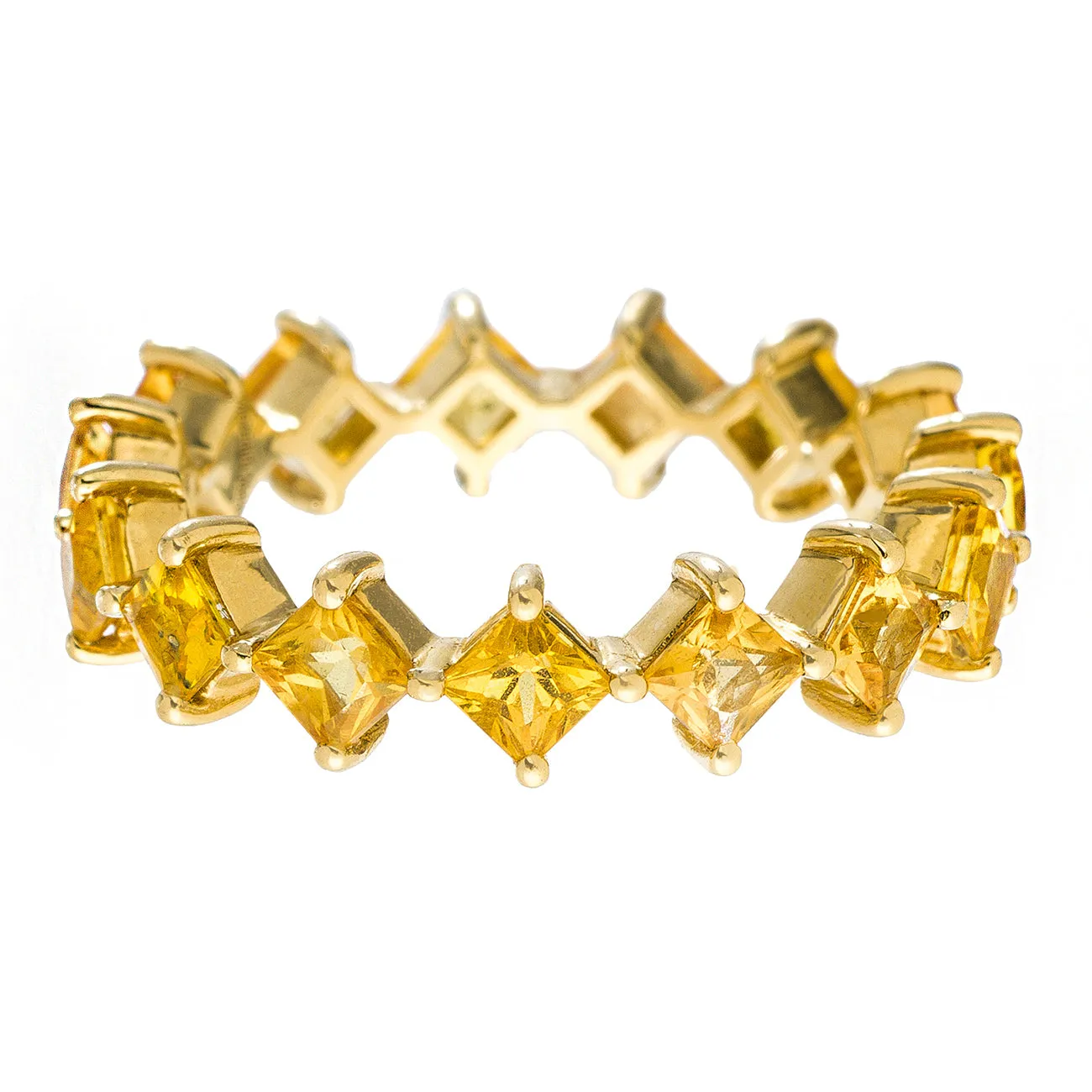 Jo Band Yellow Gold Yellow Sapphire