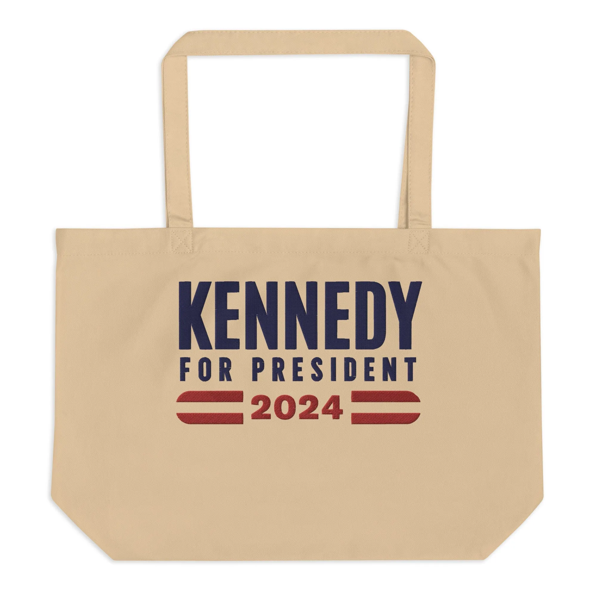 Kennedy for President Embroidered Large Tote Bag