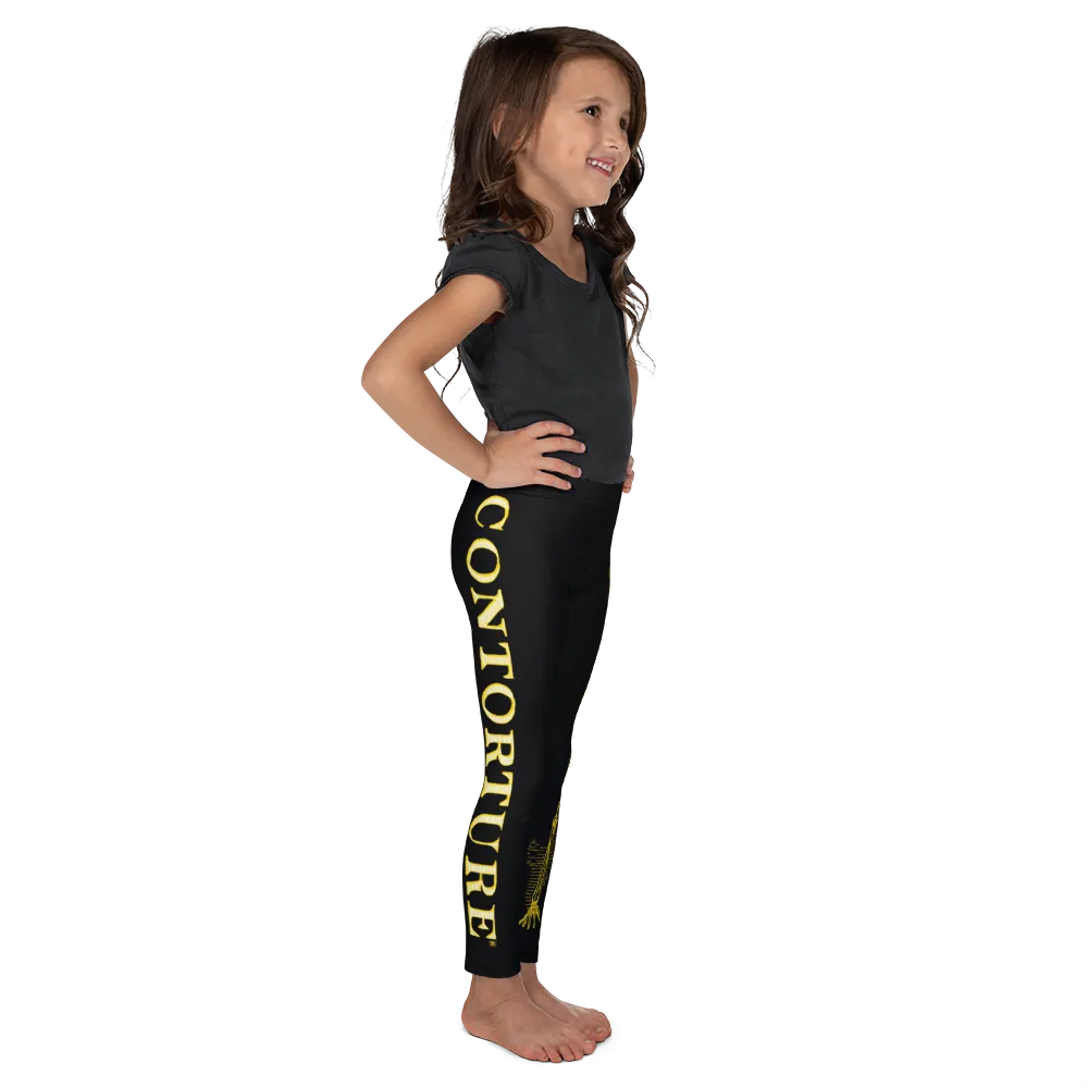 Kids CONTORTURE Leggings: Solid Gold