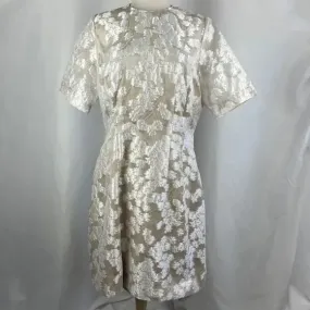 Lela Rose Cream Floral Lace Dress