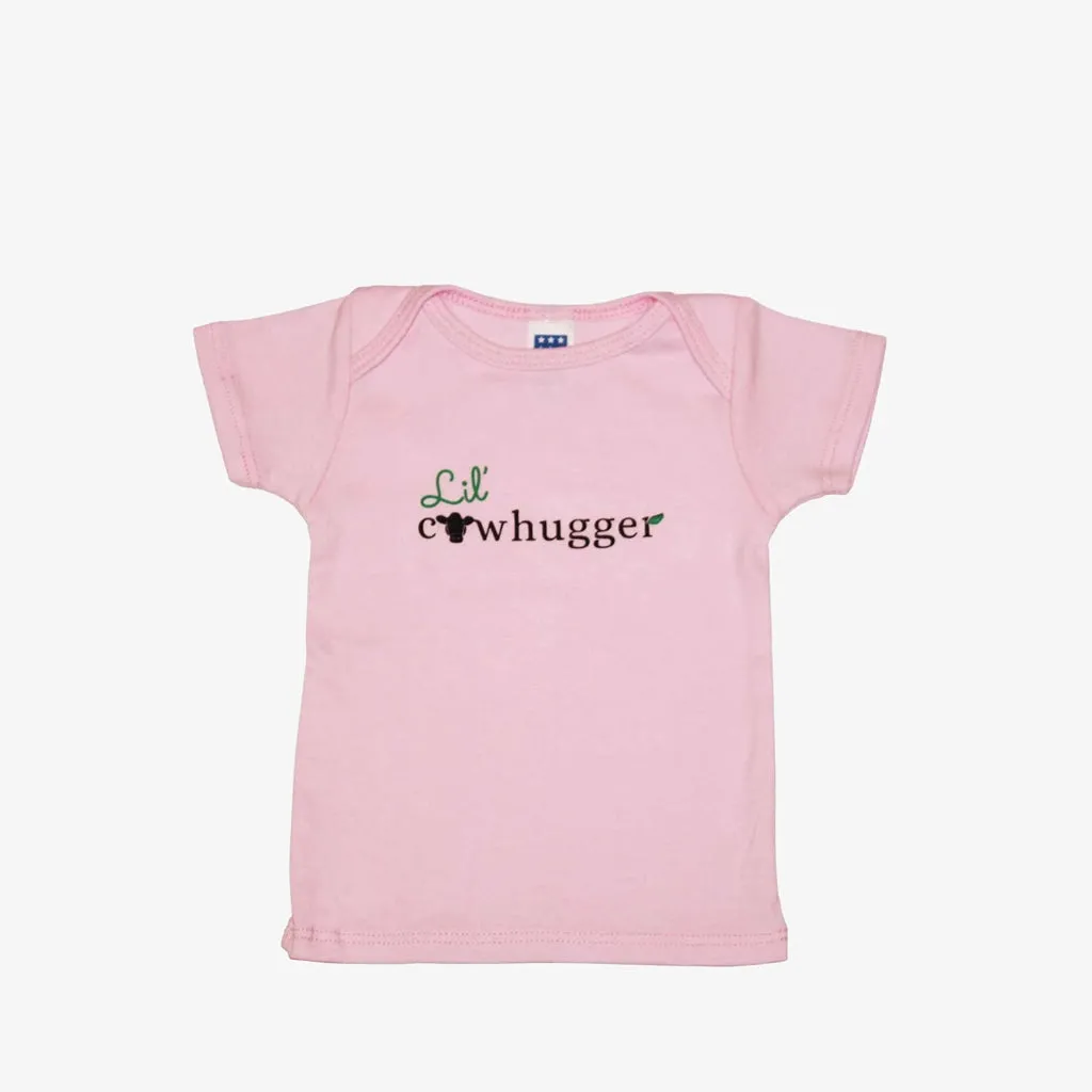 Lil' Cowhugger Lapover Tee - Pink