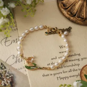 Lily Of The Valley Pearl Bracelet