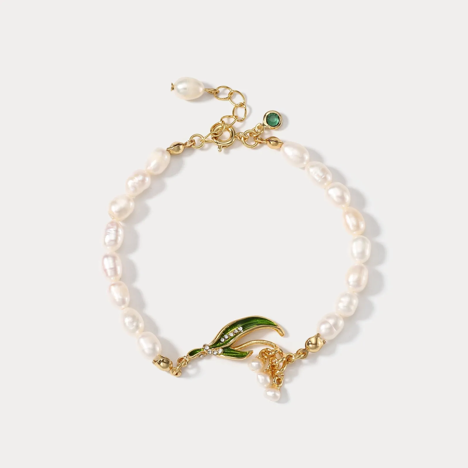 Lily Of The Valley Pearl Bracelet