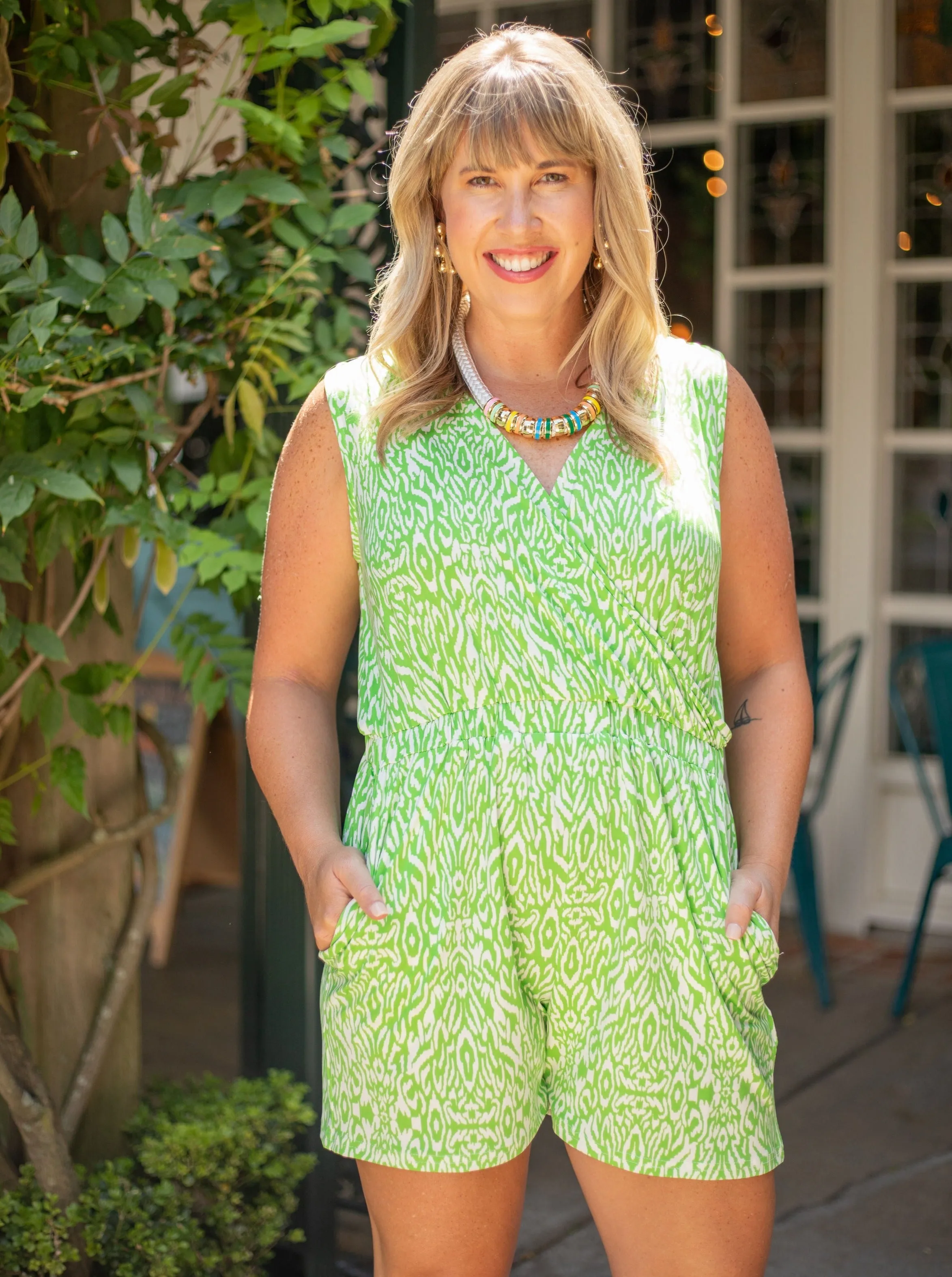 Lime Ashlyn Romper