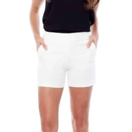 Lisa Solid Palermo Shorts - White