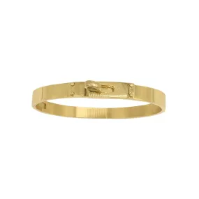 Lock Bangle Bracelet gold