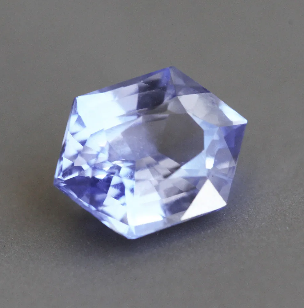 Loose 1.42 Ct Hexagon Lavender Sapphire