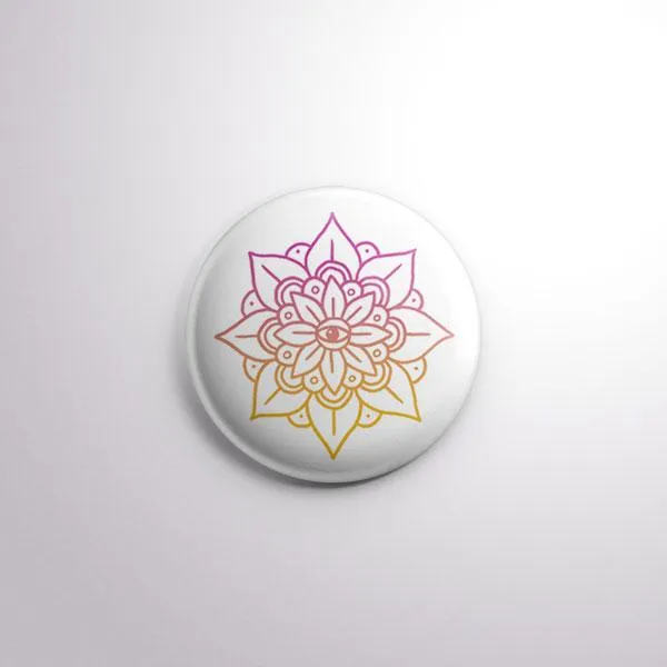 Lotus Mandala | Pin Button