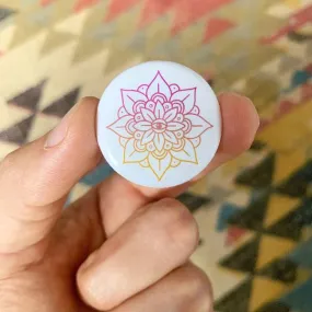 Lotus Mandala | Pin Button