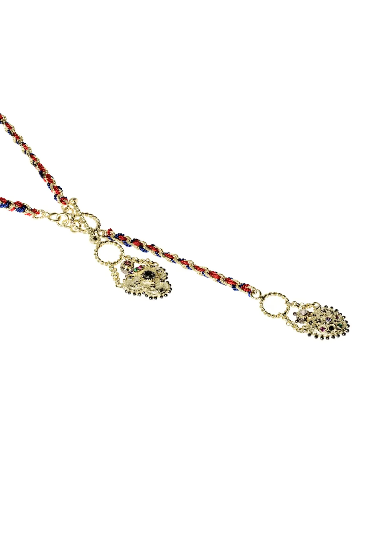 Marie Laure Chamorel - N° 837 NECKLACE NAVY RED