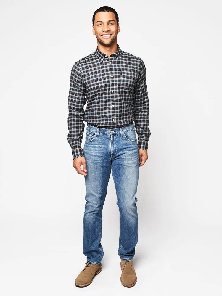 Men's Barbour | Highland Check Shirt | Grey Marl