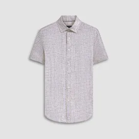 Men's Bugatchi | Miles Geometric Print  OoohCotton® | Aloe