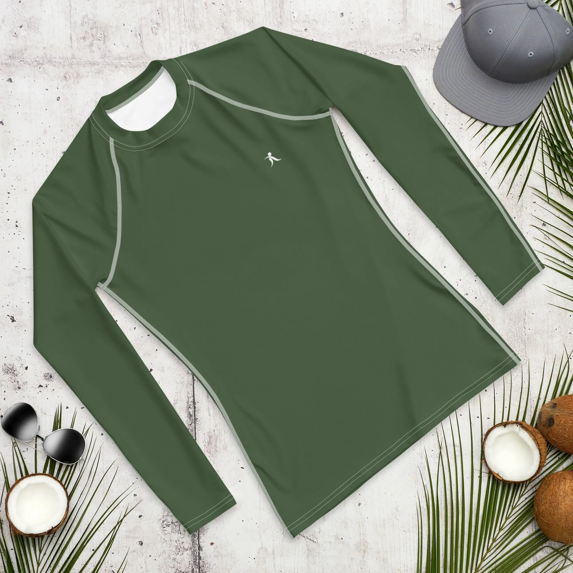 Men's Green Rash Guard