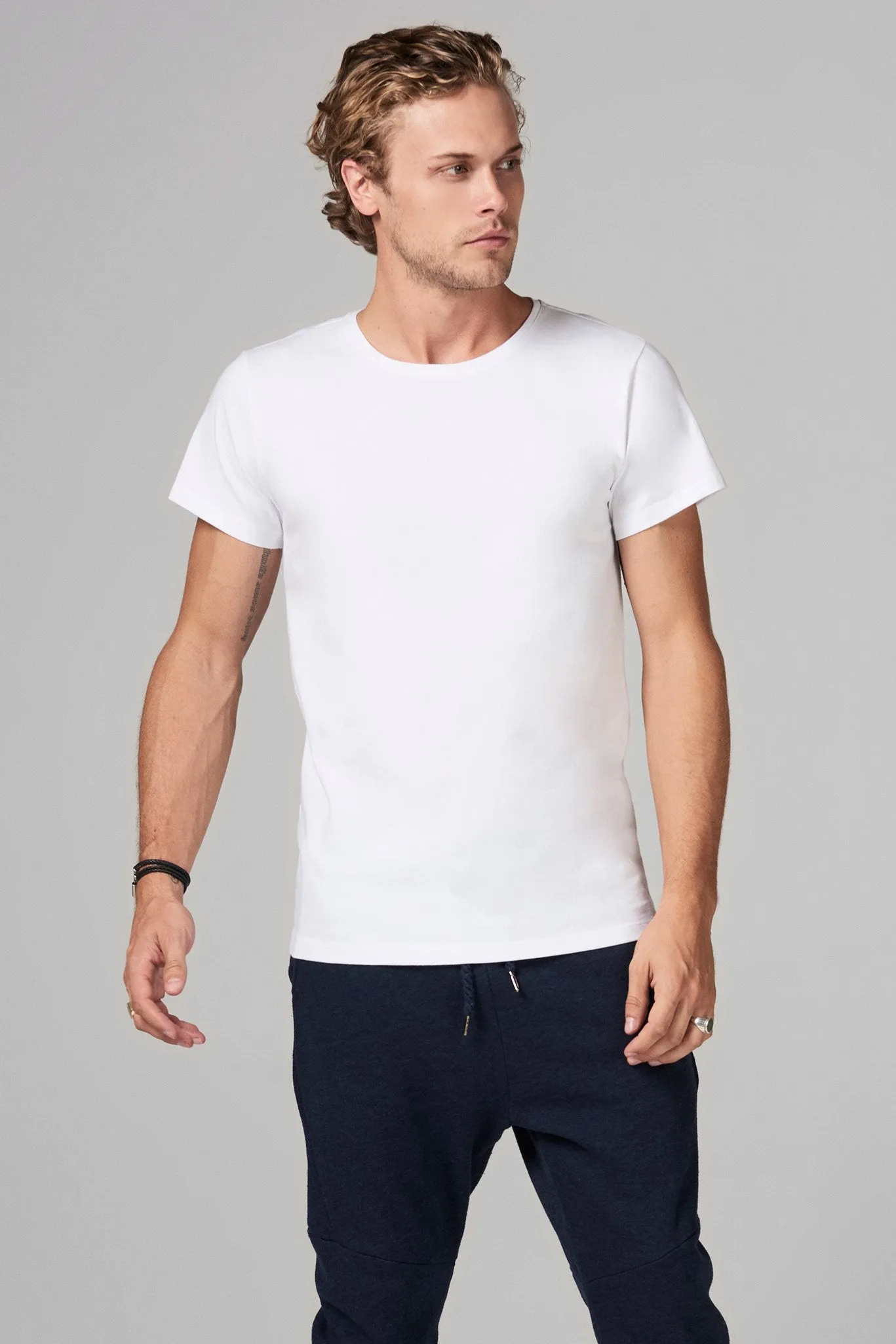 Men's Heavy Cotton Crew Neck Tee