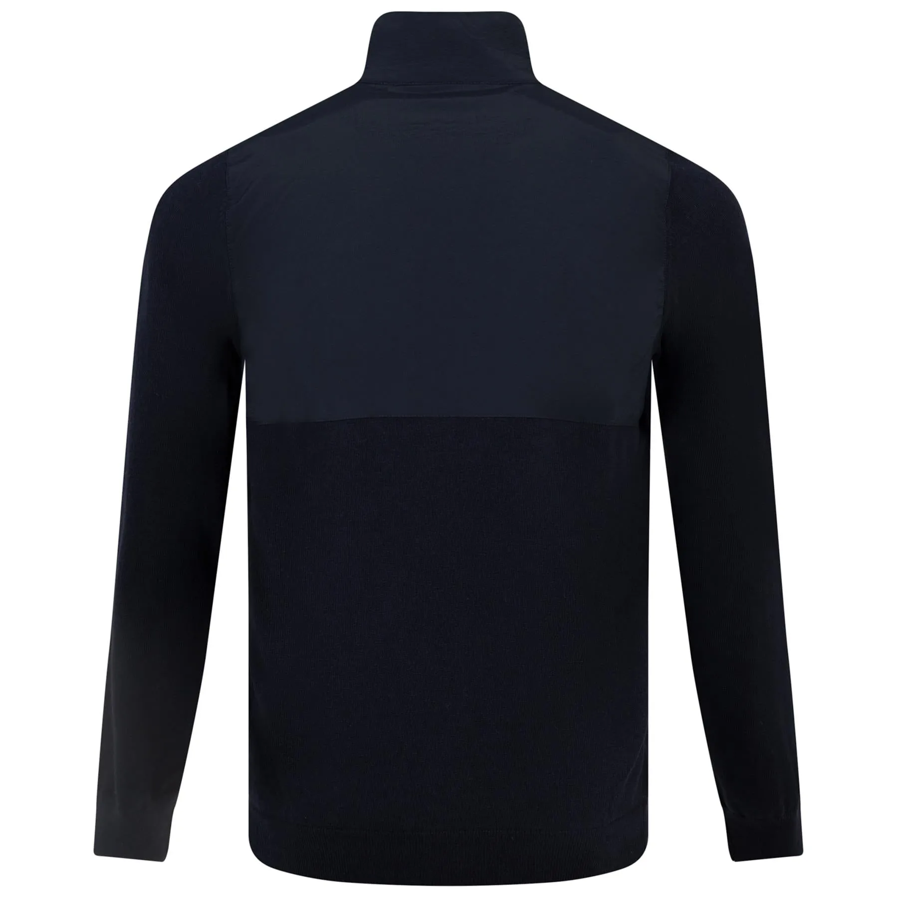 Overlay Quarter Zip Merino Knit Mid Layer Dark Navy - AW23