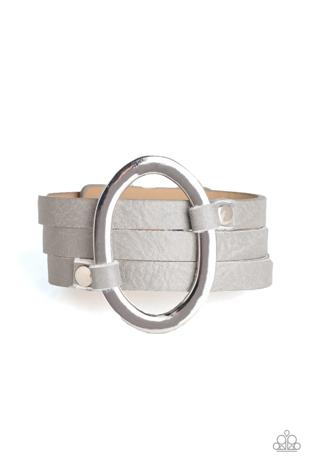 Paparazzi Cowgirl Cavalier Silver Wrap Bracelet