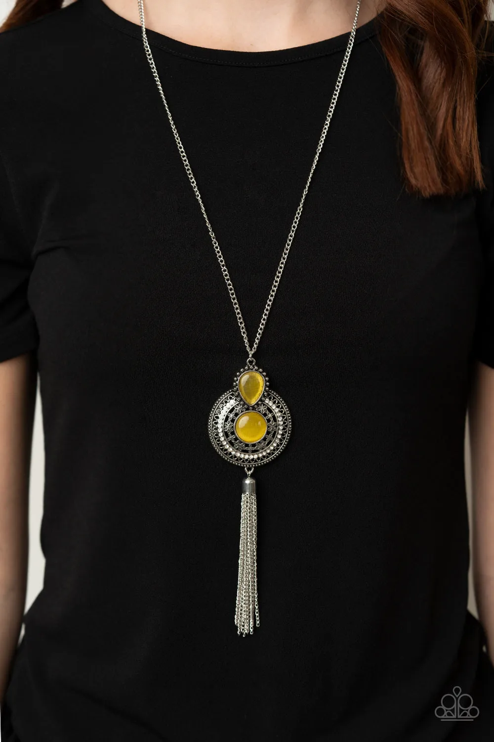 Paparazzi Mountain Mystic Yellow Necklace