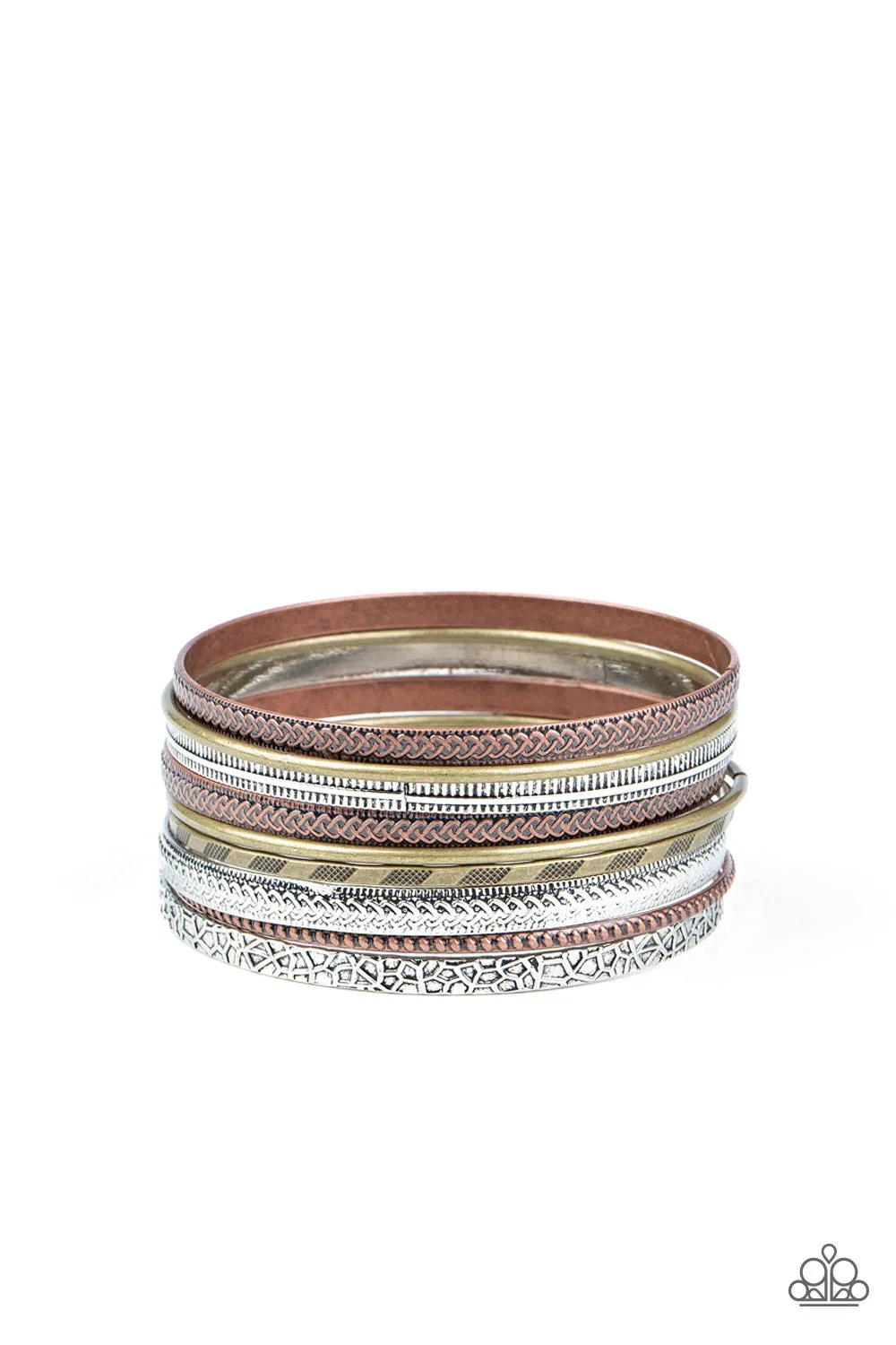 Paparazzi Relics On Repeat  Multi Bangle Bracelets