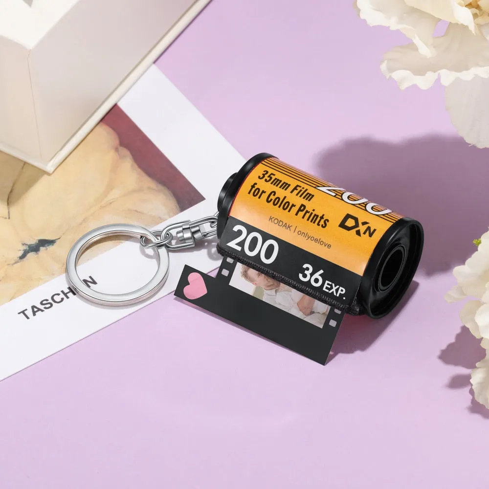 Personalized 10 Pcs Photos Print Film Roll Keychain