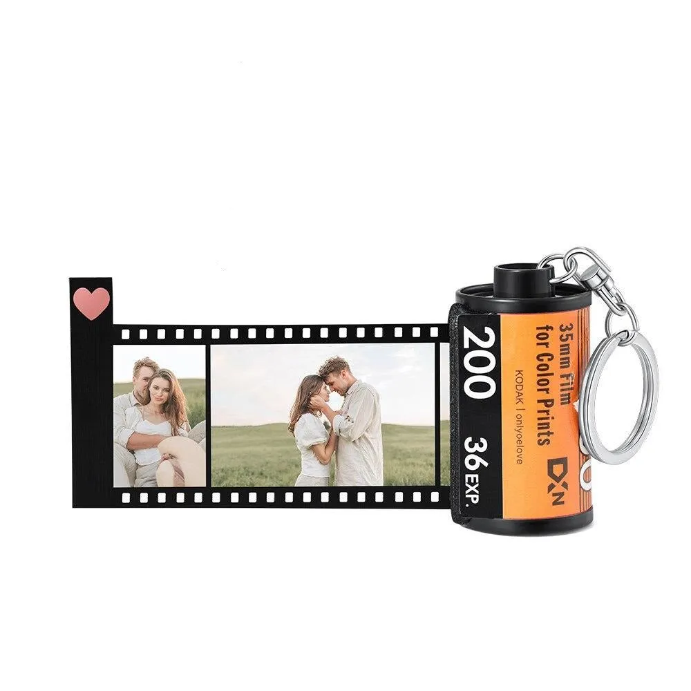 Personalized 10 Pcs Photos Print Film Roll Keychain