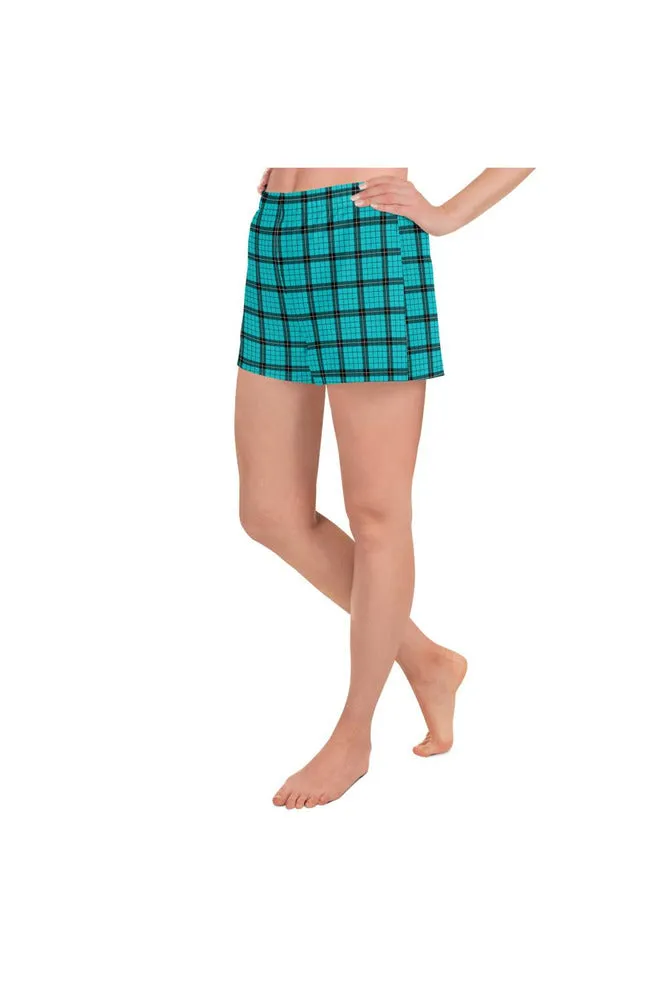 Plaid Women's Athletic Short Shorts