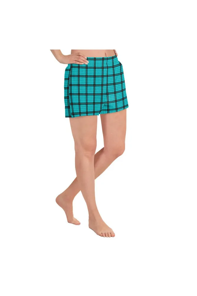 Plaid Women's Athletic Short Shorts