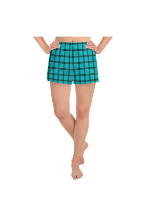 Plaid Women's Athletic Short Shorts