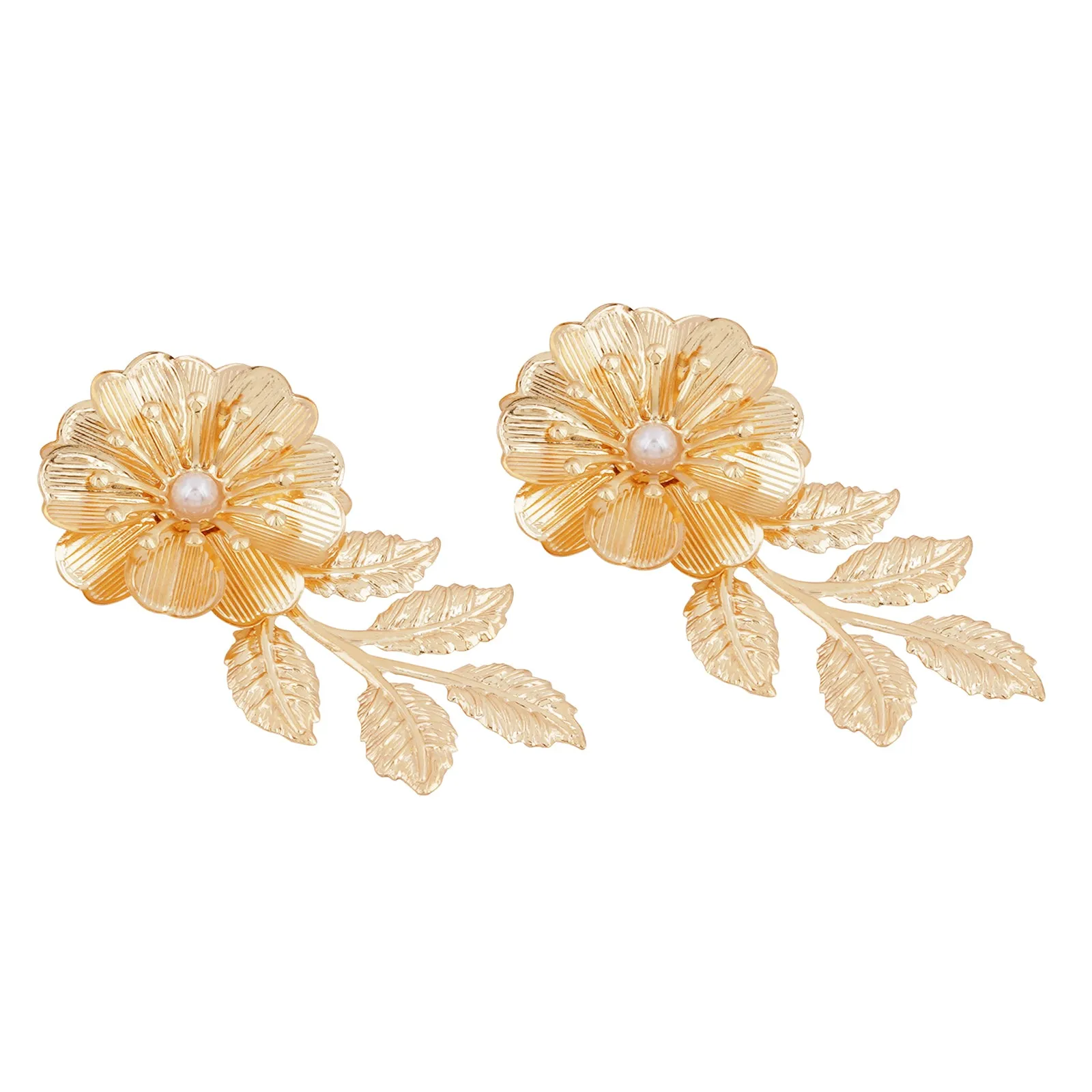 Poinsettia Gold Earrings